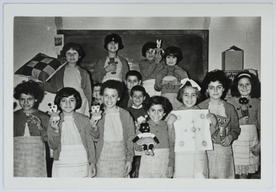 Children of the Evangelical Home and School in Ramallah on Christmas 