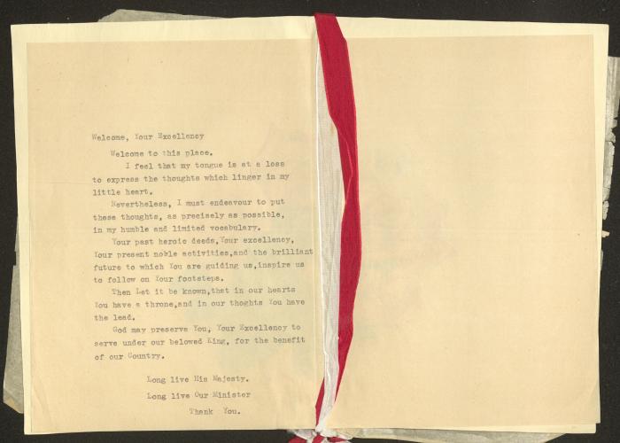 A Letter from the College de la Salle Frères to Anwar Nusseibeh, Amman, 4 February 1955