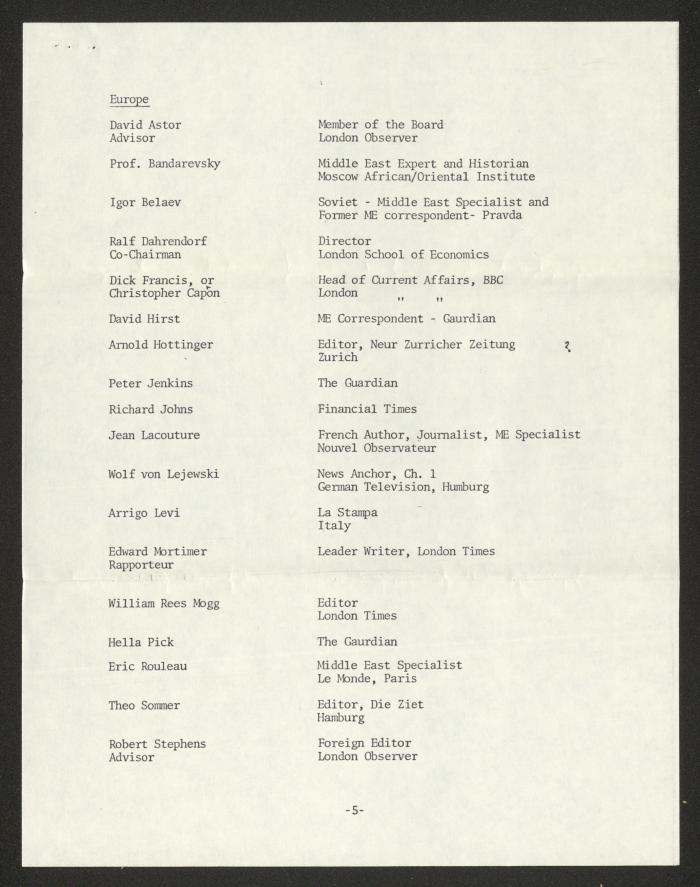 A Letter from George Assousa to Anwar Nusseibeh, 26 January 1981