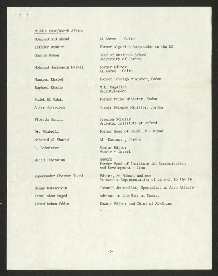 A Letter from George Assousa to Anwar Nusseibeh, 26 January 1981