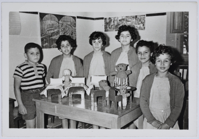 Children of the Evangelical Home and School in Ramallah on Christmas 