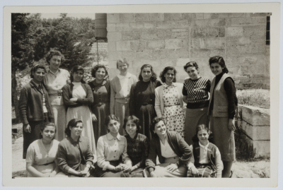 A Supervisor with Others at the Evangelical Home and School in Ramallah