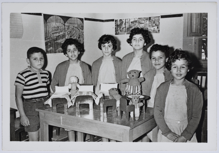 Children of the Evangelical Home and School in Ramallah on Christmas 