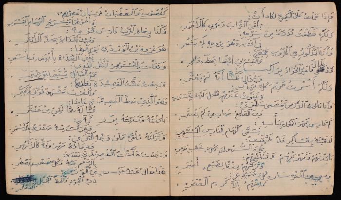 Nayef Salim's Poetry Notebook, 1947