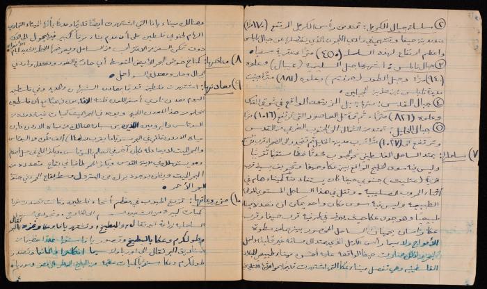 Nayef Salim's Poetry Notebook, 1947
