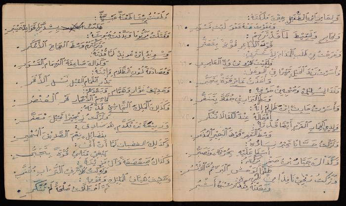 Nayef Salim's Poetry Notebook, 1947