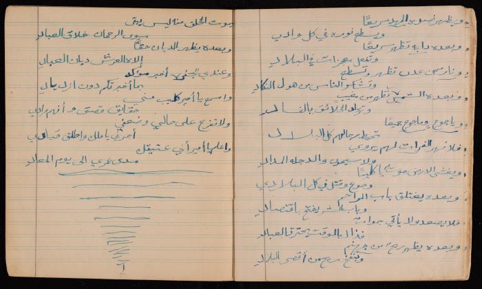 Nayef Salim's Poetry Notebook, 1947