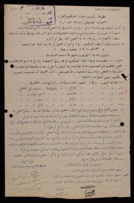 رسالة من صالح أحمد إلى رئيس ديوان الموظفين، 24 كانون الأول 1956