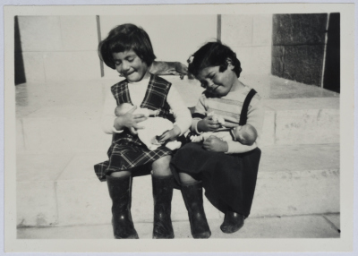 Students of the Evangelical Home and School in Ramallah with their Dolls 