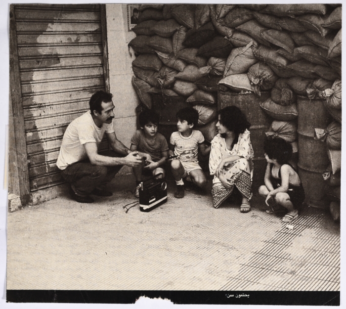 Children Taking Cover, the War on Lebanon, Newspaper Clipping