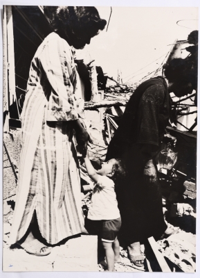 A Child with his Mother in a Refugee Camp in Southern Lebanon