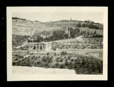 كنيسة الجثمانية على جبل الزيتون في مدينة القدس، عشرينيات القرن العشرين