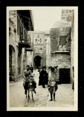The Fourth Station of the Via Dolorosa, the Old City of Jerusalem, the 1920s	