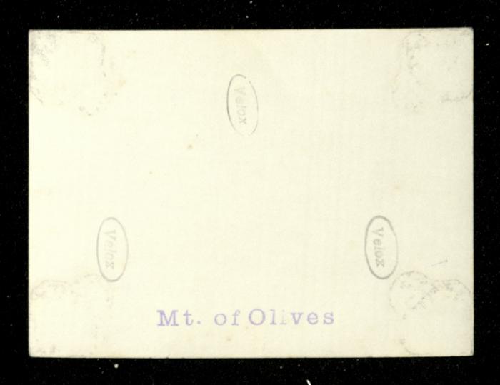 كنيسة الجثمانية على جبل الزيتون في مدينة القدس، عشرينيات القرن العشرين