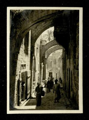 The Fifth and Sixth Stations of the Via Dolorosa, the Old City of Jerusalem, the 1920s
