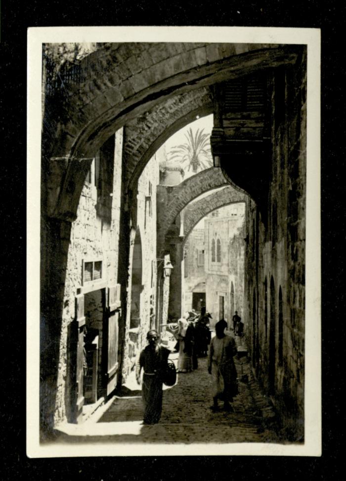 The Fifth and Sixth Stations of the Via Dolorosa, the Old City of Jerusalem, the 1920s
