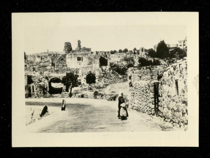 صورة لبلدة العيزرية شرقي مدينة القدس، عشرينيات القرن العشرين