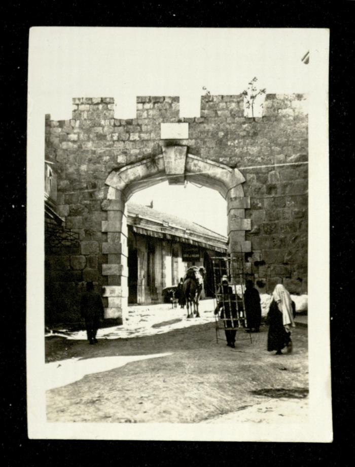 Al-Jadeed Gate, the Walls of Jerusalem, the 1920s