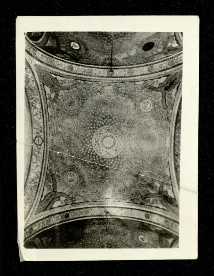Ornamentation on a Dome Inside a Religious Place in Jerusalem, the 1920s 