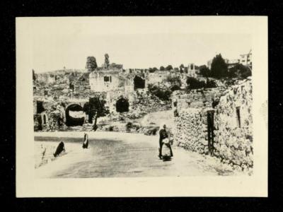 صورة لبلدة العيزرية شرقي مدينة القدس، عشرينيات القرن العشرين