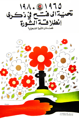 "تحية إلى فتح"، ملصق صادر عن م.ت.ف، 1980
