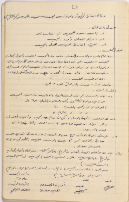 Meeting minutes of the Salfeet Women Charity