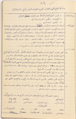 Meeting minutes of the Salfeet Women Charity