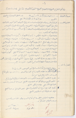 Meeting minutes of the Salfeet Women Charity