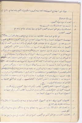 محضر اجتماع الهيئة الإدارية لجمعية سلفيت النسائية الخيرية بتاريخ 12\5\1976