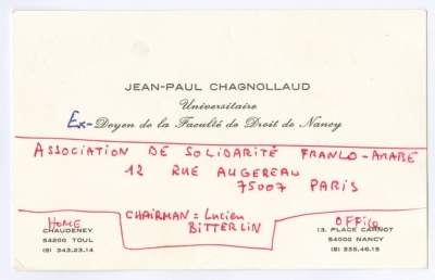 A Document of the Names of French People Standing in Solidarity with Bassam Shakaa, 1980 