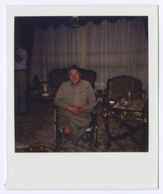 Bassam Shakaa at His House in Nablus, 1985