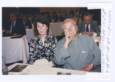 Bassam Shakaa and His Wife during the Revival of Nationalistic Thought and Arab Destiny Conference , 2008
