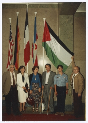 Bassam Shakaa in a Visit to Dundee Municipality, 1981 