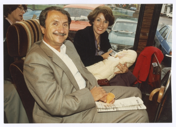 Bassam Shakaa and His Wife during a Tour of Dundee, 1981 