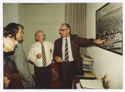 Bassam Shakaa During a Visit to Dundee Municipality, 1982 