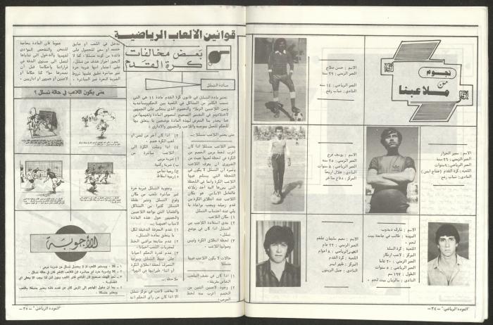 العدد الثالث من ملحق العودة الرياضي، 1 أيار 1984