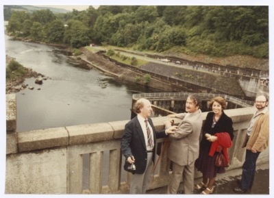 Bassam Shakaa and His Wife during a Visit to Scotland, 1981 