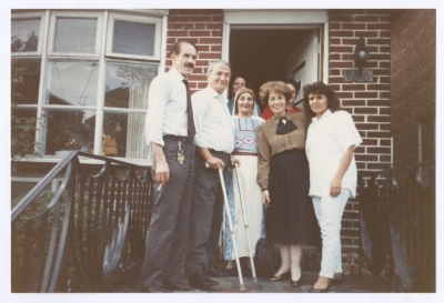 Bassam Shakaa with His Wife in New York, 1991