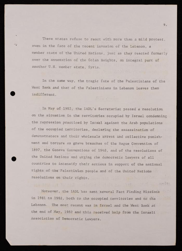 مؤتمر لرابطة الحقوقيين الديمقراطيين العالمية، بروكسل، 1981