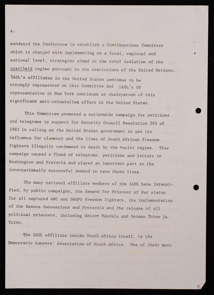 مؤتمر لرابطة الحقوقيين الديمقراطيين العالمية، بروكسل، 1981