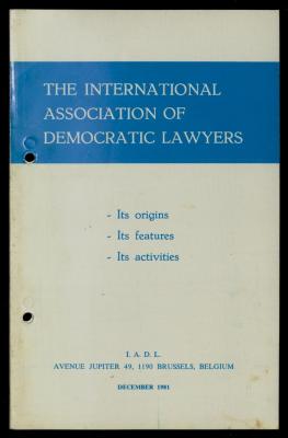 تقرير لرابطة الحقوقيين الديمقراطيين، بروكسل، 1981
