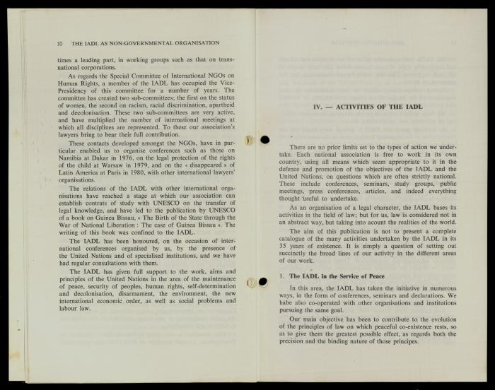تقرير لرابطة الحقوقيين الديمقراطيين، بروكسل، 1981
