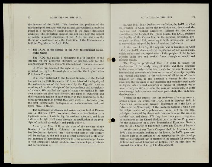 تقرير لرابطة الحقوقيين الديمقراطيين، بروكسل، 1981
