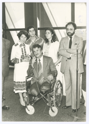 جانب من زيارة بسام الشكعة لفرنسا، 1980