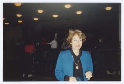 Enaya al-Fassed at a Palestinian Folkloric Ceremony in Washington DC, 1991