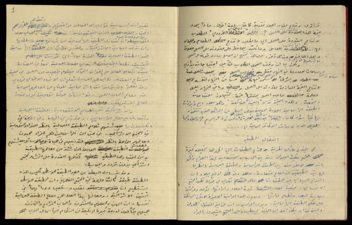 A Notebook, the Hanna Nakkara Collection, the 1970s
