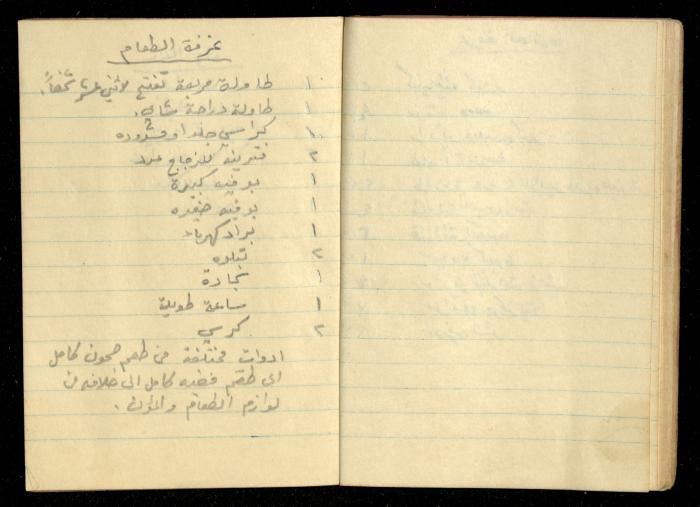 دفتر ملاحظات لحنا نقارة، 1948
