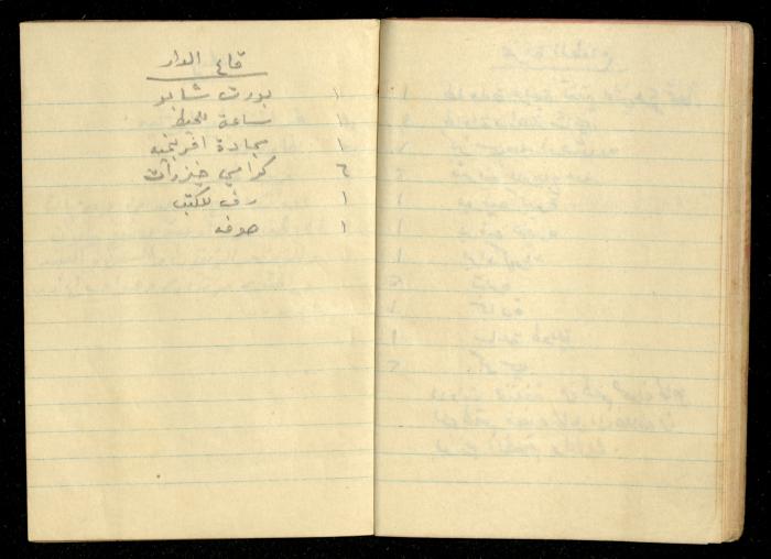 دفتر ملاحظات لحنا نقارة، 1948