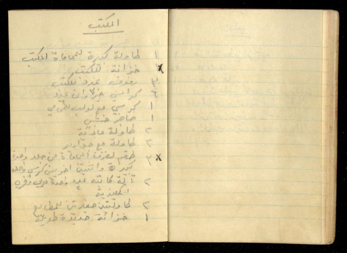 دفتر ملاحظات لحنا نقارة، 1948