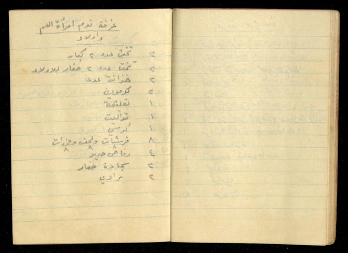 دفتر ملاحظات لحنا نقارة، 1948